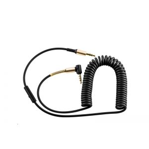 Hoco UPA02 AUX Spring Audio with Mic - Black