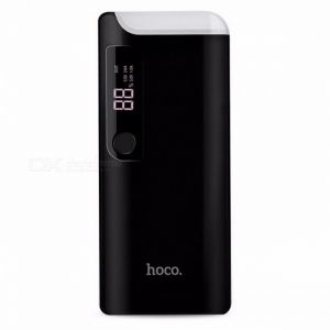 Hoco B27 - 15000 Pusi Mobile Power Bank with Table Lamp - Black