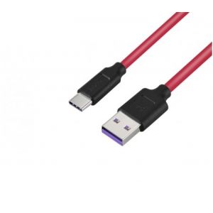 Hoco X11 Type-C 5A Rapid Charging Cable - Black & Red