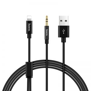 HOCO UPA09 Tuneful Series Lightning Digital Audio Charging Cable - Black