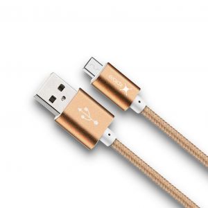 Xplore Metal USB Braided Cable Micro-DC-01AM