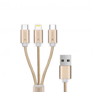 Xplore 3in1 USB Cable Micro Lightning TypeC XP-C3
