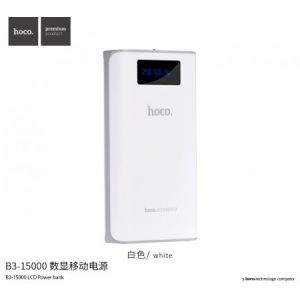 Hoco B3-15000 LCD Power Bank - White