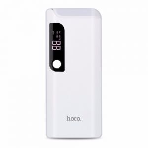 Hoco B27 - 15000 Pusi Mobile Power Bank with Table Lamp - White