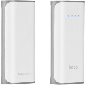 Hoco WR21 6000mah Tiny Concave Pattern Power Bank - White/Red